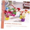 Kisangel 2pcs Wooden Boys and Girls Animals Toys Dinosaur Rocking Toys Safe Sturdy for Home Decor view 3