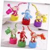 Kisangel 2pcs Wooden Boys and Girls Animals Toys Dinosaur Rocking Toys Safe Sturdy for Home Decor view 4