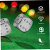 Abaodam Aluminium Alloy Metal Dice Set for KTV Drinking Games 6-Sided Small Dice Props for Festivals and Parties view 4