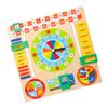 Kisangel Multi Functional Teaching Aid for Educational Wooden Clock with Design for Early Learning and Cognitive Development view 1