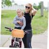 Cabilock Kids Rattan Woven Basket Adjustable Strap Mini Handcrafted Storage Bag for Toys Crossbody Backpack for Children for Biking and Outdoor Activities view 4