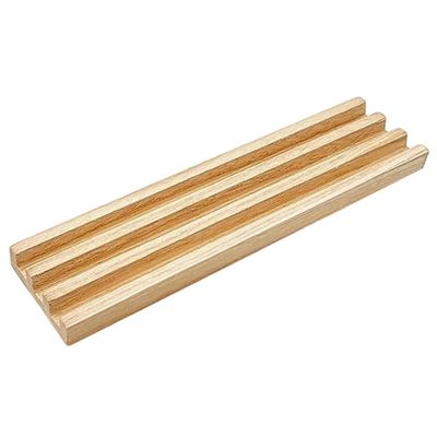 BESPORTBLE Wooden Domino Holder with Non Slip Base DIY Domino Tray for Gaming Cards Accessory for Tabletop Games Enhances Creativity and Imagination Play