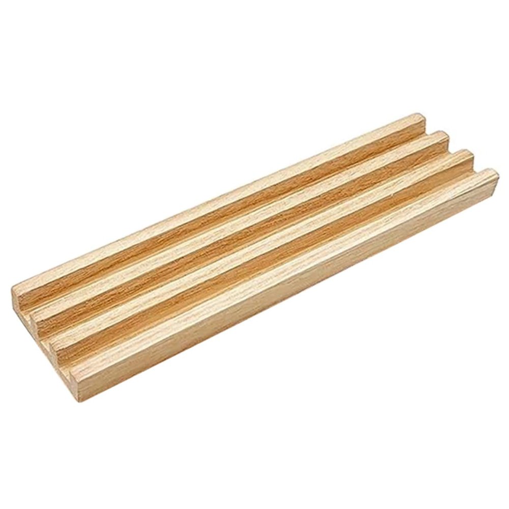 BESPORTBLE Wooden Domino Holder with Non Slip Base DIY Domino Tray for Gaming Cards Accessory for Tabletop Games Enhances Creativity and Imagination Play