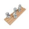 BESPORTBLE Wooden Domino Holder with Non Slip Base DIY Domino Tray for Gaming Cards Accessory for Tabletop Games Enhances Creativity and Imagination Play view 4