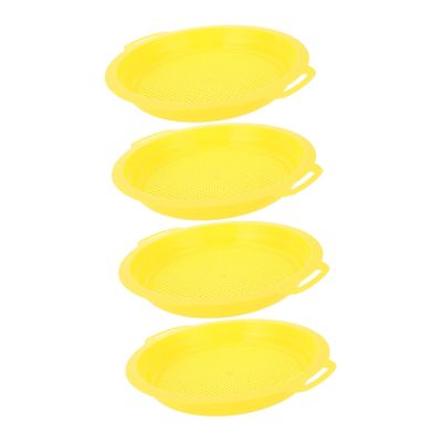 BESPORTBLE 4Pcs Portable Sand Sifter for Lightweight Handheld Sand Random Colors for Summer Fun Random Color