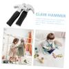 YARNOW 2pcs Boys and Girls Hammers Safe Hammer Toys Boy Girl Mallet Toy for Play Hand-eye Coordination Tool Party Props Educational view 3