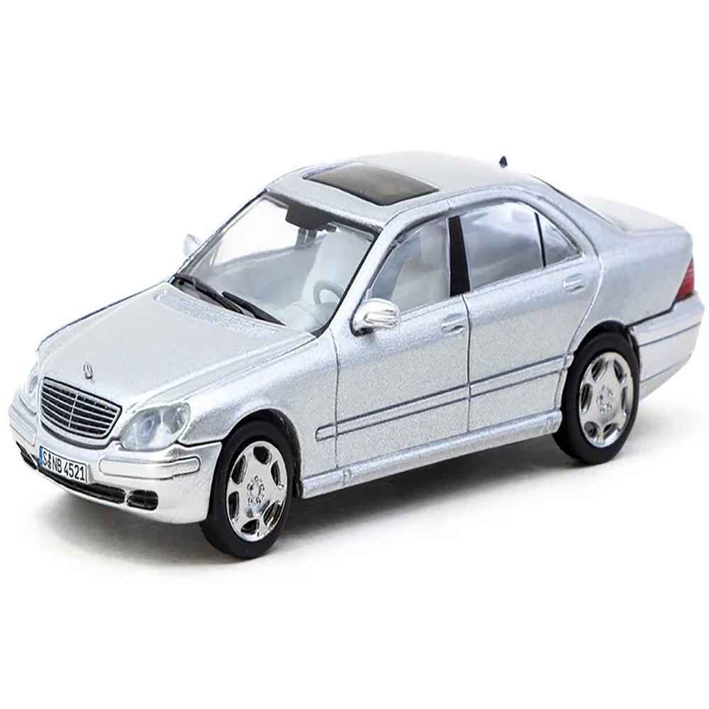 S-Class Brilliant Silver Metallic Global64 Series 1/64 Diecast Model by Tarmac Works T64G-072-SL