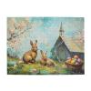 Cafemira 500 Pieces of Adult Wooden Jigsaw Puzzle,Easter Rabbit,Every Piece is Unique,Relieve Stress and Enjoy The Fun of Solving Puzzles,Brain Challenge, for Friends and Family view 1