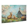 Cafemira 500 Pieces of Adult Wooden Jigsaw Puzzle,Easter Rabbit,Every Piece is Unique,Relieve Stress and Enjoy The Fun of Solving Puzzles,Brain Challenge, for Friends and Family view 2