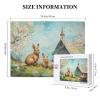 Cafemira 500 Pieces of Adult Wooden Jigsaw Puzzle,Easter Rabbit,Every Piece is Unique,Relieve Stress and Enjoy The Fun of Solving Puzzles,Brain Challenge, for Friends and Family view 4