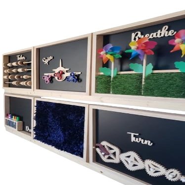 10-Piece Wall-Mounted Sensory Board Set
