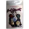 Rod Stewart Logo Badge Set (Pack of 5), multicoloured, Einheitsgre view 1