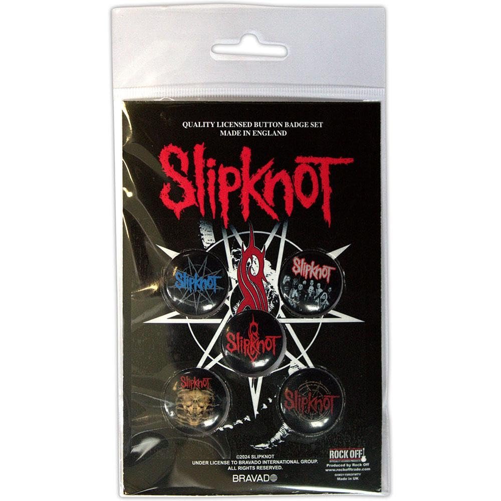 Slipknot Tribal S Badge (Pack of 5), multicoloured, One Size