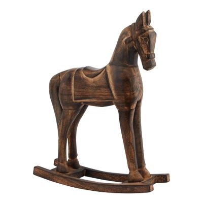 Hill Interiors Rocking Horse Decoration (One Size) (Brown)