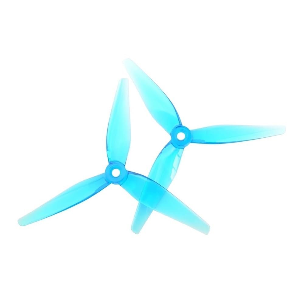 2Pairs Fit for HQProp 5135 R35 V2 Propeller R35V2 5.1inch 3-Blade FPV Propeller(2Pairs Blue)