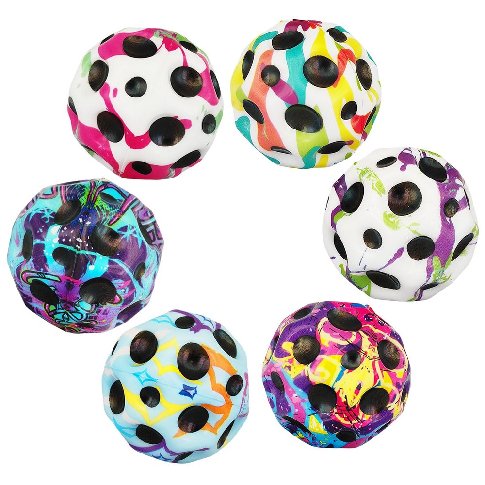 YVBBHE Large Bouncy Ball, Colorful Big Super Bounce Toy,Extreme High Bouncing Balls for Kids,Fun Kids Lightweight Foam Jump Sensory Ball for Outside 6GXKTY