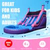 21FT(L) Commercial Water Slide for Adults Double Water Slides& Big Water Pool, 100% PVC Inflatable Adult Water Slides with Blower, Giant Blow Up Water Slide Backyard Outdoor, 21x11x13ft view 2
