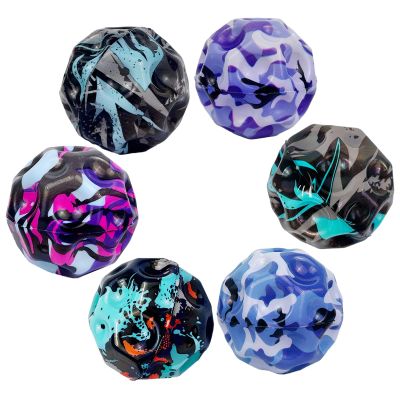 YVBBHE Large Bouncy Ball, Colorful Big Super Bounce Toy,Extreme High Bouncing Balls for Kids,Fun Kids Lightweight Foam Jump Sensory Ball for Outside 6GMICAI