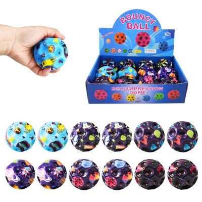 YVBBHE 12 PCS Large Bouncy Ball, Colorful Big Super Bounce Toy,Extreme High Bouncing Balls for Kids,Fun Kids Lightweight Foam Jump Sensory Ball for Outside (TAIKONG)