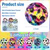 YVBBHE 12 PCS Large Bouncy Ball, Colorful Big Super Bounce Toy,Extreme High Bouncing Balls for Kids,Fun Kids Lightweight Foam Jump Sensory Ball for Outside (XKTY) view 3