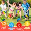 YVBBHE Large Bouncy Ball, Colorful Big Super Bounce Toy,Extreme High Bouncing Balls for Kids,Fun Kids Lightweight Foam Jump Sensory Ball for Outside 6GXUANCAI view 2