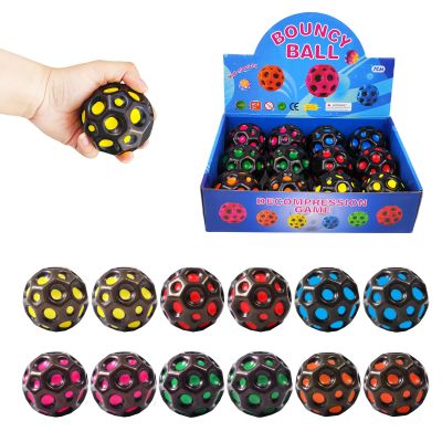 YVBBHE 12 PCS Large Bouncy Ball, Colorful Big Super Bounce Toy,Extreme High Bouncing Balls for Kids,Fun Kids Lightweight Foam Jump Sensory Ball for Outside (HSBD)