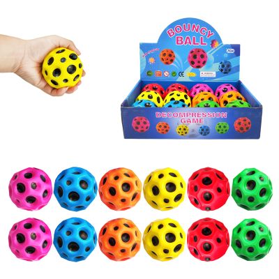 YVBBHE 12 PCS Large Bouncy Ball, Colorful Big Super Bounce Toy,Extreme High Bouncing Balls for Kids,Fun Kids Lightweight Foam Jump Sensory Ball for Outside (HHLFCL)