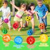 YVBBHE 12 PCS Large Bouncy Ball, Colorful Big Super Bounce Toy,Extreme High Bouncing Balls for Kids,Fun Kids Lightweight Foam Jump Sensory Ball for Outside (HHLFCL) view 2