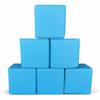 6 Soft Cubes 8'': Educational Soft Play Building Blocks Set for Babies Toddlers and Children Foam for Indoor and Outdoor Open Play & Learning (Blue) view 1