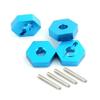 4pcs Metal 12mm Wheel Hex Hub Adapter Combiner 7154 7154X for 1/16 Traxxas Slash E-Revo Summit RC Car Upgrade Parts Accessories(Black) view 2
