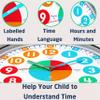 OWLCONIC Kids Clock, Non Ticking Analog Clocks for Learning to Tell Time, Teaching Clock for Kids Wall, Clocks for Classroom, Homeschool Decor, Bedrooms, Silent, Homeschooling Resource. view 3