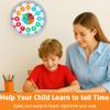 OWLCONIC Kids Clock, Non Ticking Analog Clocks for Learning to Tell Time, Teaching Clock for Kids Wall, Clocks for Classroom, Homeschool Decor, Bedrooms, Silent, Homeschooling Resource. view 4