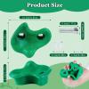 10PCS Green Rock Climbing Holds, Rock Climbing Wall for Kids, Extra Large Size Climbing Rock Wall Grips with Mounting Hardware and Wrench for Indoor Outdoor Playground, Installed on Wooden Board view 2