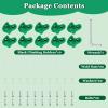 10PCS Green Rock Climbing Holds, Rock Climbing Wall for Kids, Extra Large Size Climbing Rock Wall Grips with Mounting Hardware and Wrench for Indoor Outdoor Playground, Installed on Wooden Board view 3