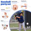 144 Pcs Baseball Party Favors, Baseball Goodie Bags with Mini Balls, Wristband, Slap Bracelets, Keychains, Tattoo Stickers, Whistle, Baseball Stickers for Baseball Birthday Party Supplies Team Gifts view 4