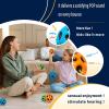 BBLING Space Moon Bouncy Ball  Children's Super hot Moon Shape, Extremely high Bouncing Ball, Improves Hand Eye Coordination, Easy to Grasp and Capture, can be Played Indoors or Outdoors view 2