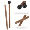 Fayelume 4PCS Steel Tongue Drum Mallets, 16.5cm/6.5in Mallets Percussion Instrument Parts, Rubber Drum Sticks with Wood Handle view 3