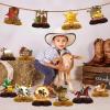 12 Pcs Wild West Party Decorations, Western Cowboy Happy Birthday Decorations, Cowboy Table Honeycomb Centerpieces Decor Table for Party Supplies for Women Men The West Cow Boys Girls Cowgirl Rodeo view 3