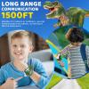 Dinosaur Walkie Talkies for Kids 2 Pack Camping Gear T-Rex Outdoor Toys for Boys Age 3-12 Year Old 3 Channel Walkie Talkies Birthday Gifts Easter Christmas Stocking Stuffers view 2