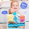 Move2Play, Wooden Ocean Friends | 30+ Fin-Tastic Songs & Phrases | Baby & Toddler Musical Toy | First Birthday Present for 1+ Year Old | Ages 6-24 Months | Boy & Girl Ball Drop Toy view 2