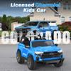 24V 2 Seater Ride on Car Licensed Chevrolet Colorado, Electric Car w/Remote Control, 4200W Motors, 4WD/2WD, Rear Storage, Music, Ride on Toys for Big Kids Aged 3-8, Blue view 2