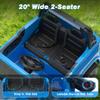 24V 2 Seater Ride on Car Licensed Chevrolet Colorado, Electric Car w/Remote Control, 4200W Motors, 4WD/2WD, Rear Storage, Music, Ride on Toys for Big Kids Aged 3-8, Blue view 3