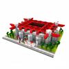 alltogetho Italy Red Soccer Stadium Model Micro Mini Building Block Toy for Adult - A Challenging Entertainment and Prideful Fan Exhibit for Desk & Home Decoration view 1
