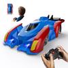 AjiAoo Remote Control Wall Climbing Car, RC Stunt Car with Rechargeable Indoor Wall Toys, Kids Toys for Boys & Girls Ages 3 and up (Red&Blue) view 1