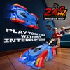 AjiAoo Remote Control Wall Climbing Car, RC Stunt Car with Rechargeable Indoor Wall Toys, Kids Toys for Boys & Girls Ages 3 and up (Red&Blue) view 2