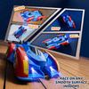AjiAoo Remote Control Wall Climbing Car, RC Stunt Car with Rechargeable Indoor Wall Toys, Kids Toys for Boys & Girls Ages 3 and up (Red&Blue) view 4