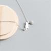 925 cat Playing Ball Micro-Set Necklace Wild Sweet Jewelry view 3