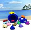 12pcs Baby Hammerhead Sharks and Egg, 3D Printed Plastic Ocean Sea Animals Figures, Colorful Articulated Baby Hammerhead Sharks, Fidget ADHD Autism Toy BHS001-SET-BLSE view 4