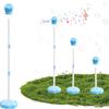 Bubble Machine Maker Stand, 21-47 Adjustable Height Magical Bubble Torch Garden Lamp Rechargeable with Lights and Music, Vertical Bubble Machine for Wedding Birthday Christmas Outdoor (Blue) view 1