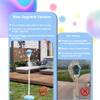 Bubble Machine Maker Stand, 21-47 Adjustable Height Magical Bubble Torch Garden Lamp Rechargeable with Lights and Music, Vertical Bubble Machine for Wedding Birthday Christmas Outdoor (Blue) view 4